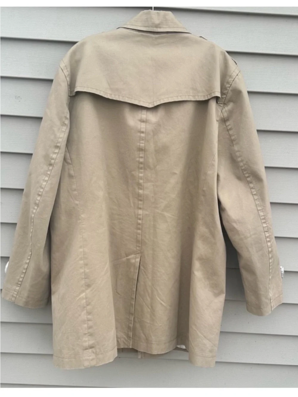 Banana Republic khaki trench coat jacket men’s XL